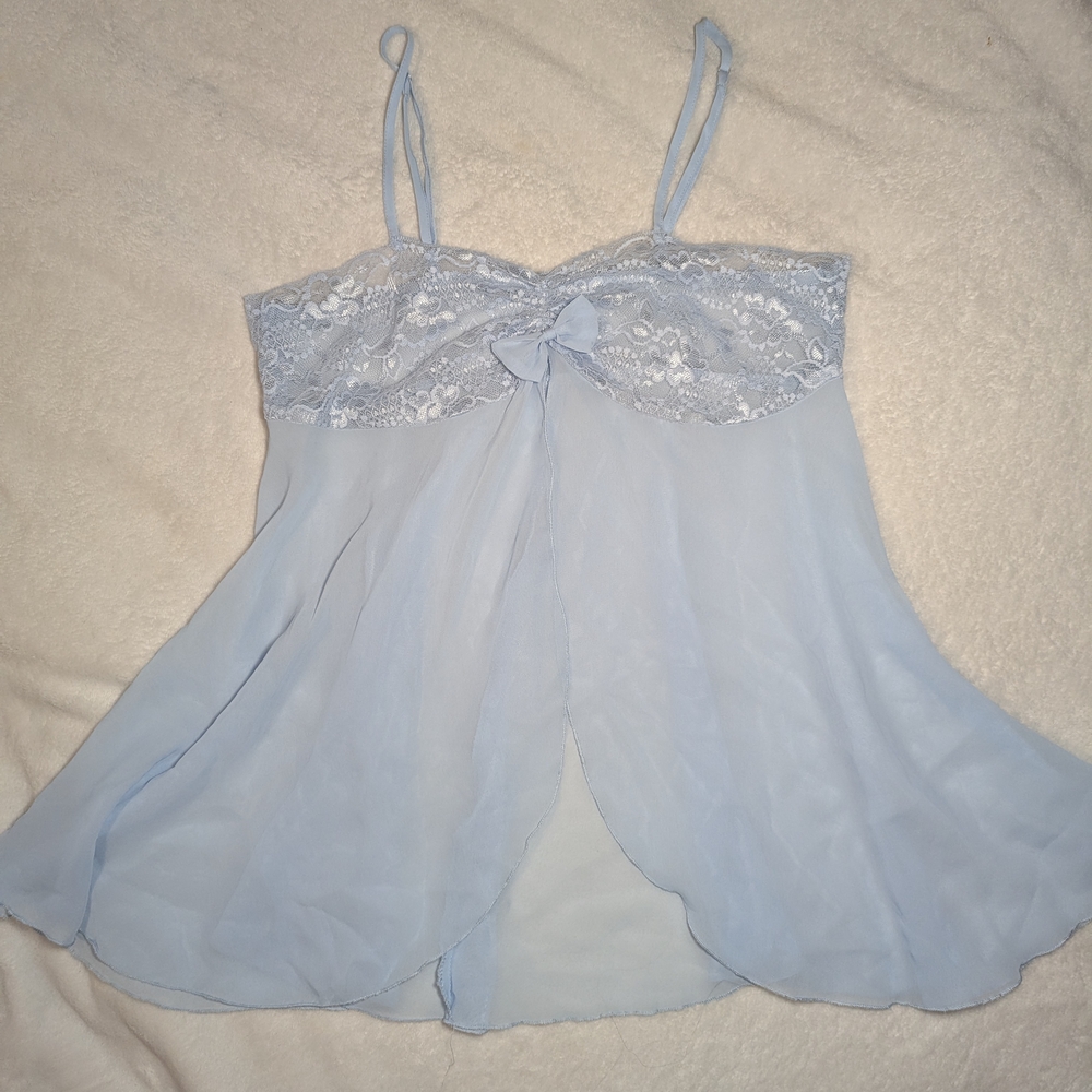 Light Blue Lace Camisole Top